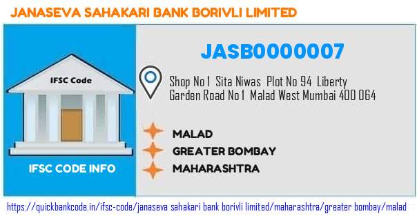 Janaseva Sahakari Bank Borivli Malad JASB0000007 IFSC Code