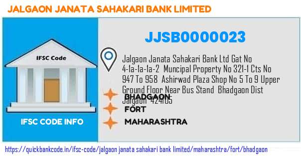 JJSB0000023 Jalgaon Janata Bank. BHADGAON