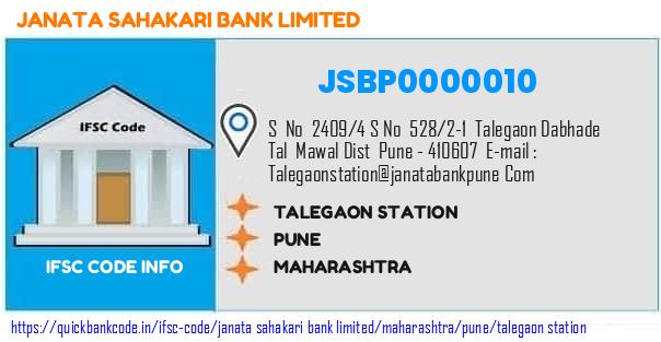 Janata Sahakari Bank Talegaon Station JSBP0000010 IFSC Code