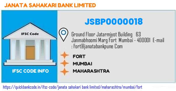 Janata Sahakari Bank Fort JSBP0000018 IFSC Code