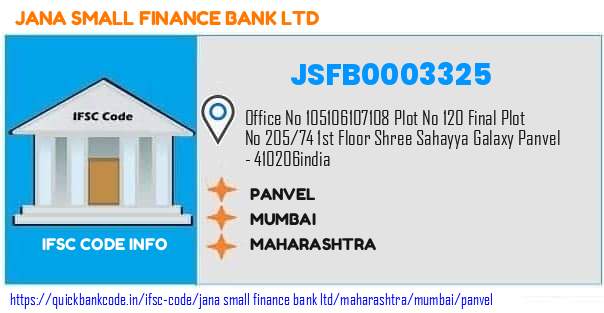 Jana Small Finance Bank Panvel JSFB0003325 IFSC Code