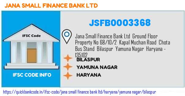 Jana Small Finance Bank Bilaspur JSFB0003368 IFSC Code