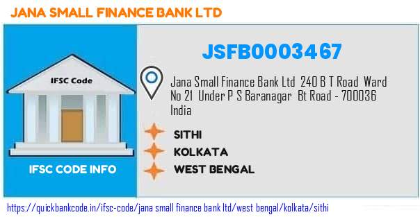 Jana Small Finance Bank Sithi JSFB0003467 IFSC Code