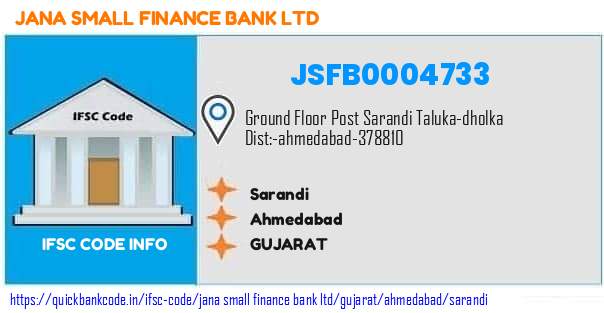 Jana Small Finance Bank Sarandi JSFB0004733 IFSC Code