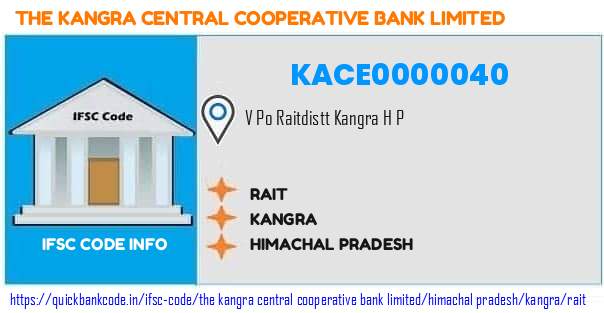 The Kangra Central Cooperative Bank Rait KACE0000040 IFSC Code