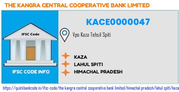 The Kangra Central Cooperative Bank Kaza KACE0000047 IFSC Code