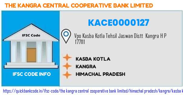 The Kangra Central Cooperative Bank Kasba Kotla KACE0000127 IFSC Code