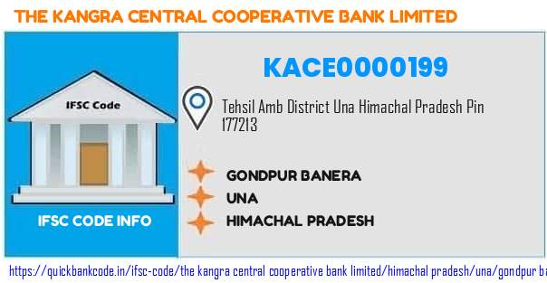 The Kangra Central Cooperative Bank Gondpur Banera KACE0000199 IFSC Code