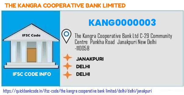The Kangra Cooperative Bank Janakpuri KANG0000003 IFSC Code