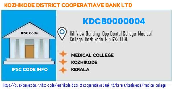 Kozhikode District Cooperatiave Bank Medical College KDCB0000004 IFSC Code