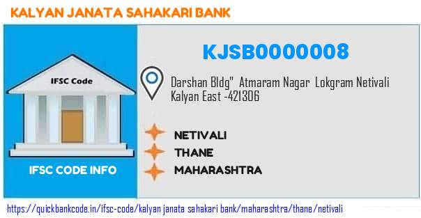 Kalyan Janata Sahakari Bank Netivali KJSB0000008 IFSC Code