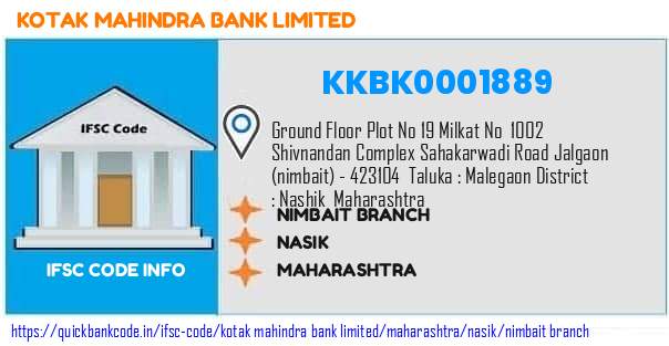 Kotak Mahindra Bank Nimbait Branch KKBK0001889 IFSC Code