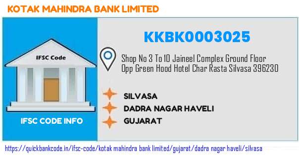 Kotak Mahindra Bank Silvasa KKBK0003025 IFSC Code