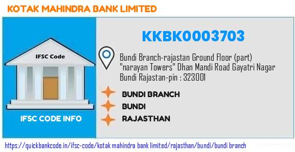 Kotak Mahindra Bank Bundi Branch KKBK0003703 IFSC Code
