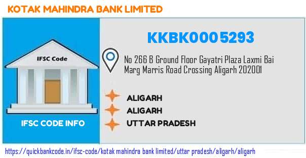 Kotak Mahindra Bank Aligarh KKBK0005293 IFSC Code