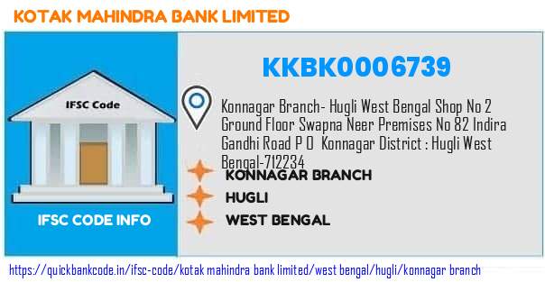 Kotak Mahindra Bank Konnagar Branch KKBK0006739 IFSC Code