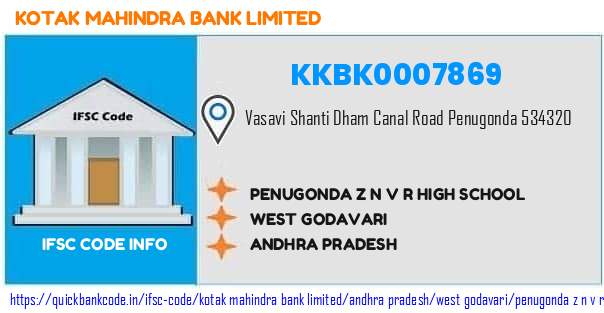 Kotak Mahindra Bank Penugonda Z N V R High School KKBK0007869 IFSC Code