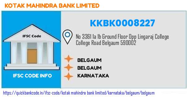 Kotak Mahindra Bank Belgaum KKBK0008227 IFSC Code