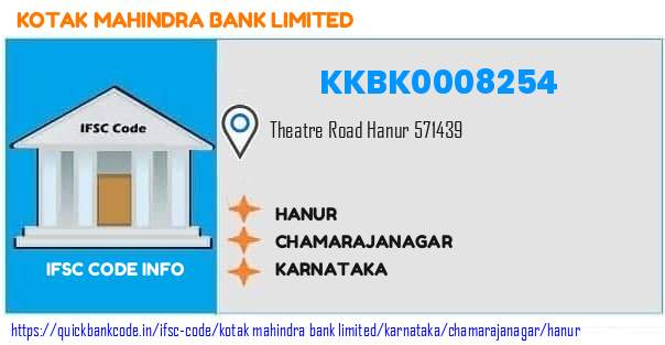 Kotak Mahindra Bank Hanur KKBK0008254 IFSC Code