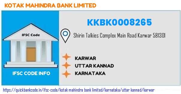 Kotak Mahindra Bank Karwar KKBK0008265 IFSC Code