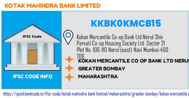 KKBK0KMCB15 Kotak Mahindra Bank. KOKAN MERCANTILE CO OP BANK LTD NERUL