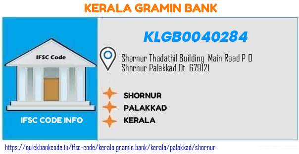 Kerala Gramin Bank Shornur KLGB0040284 IFSC Code