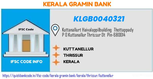 Kerala Gramin Bank Kuttanellur KLGB0040321 IFSC Code