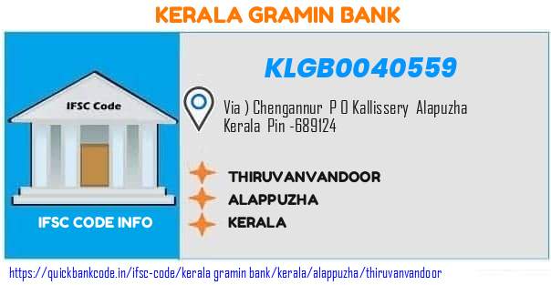 Kerala Gramin Bank Thiruvanvandoor KLGB0040559 IFSC Code