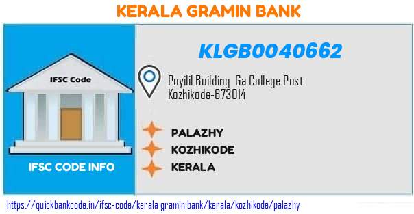 Kerala Gramin Bank Palazhy KLGB0040662 IFSC Code