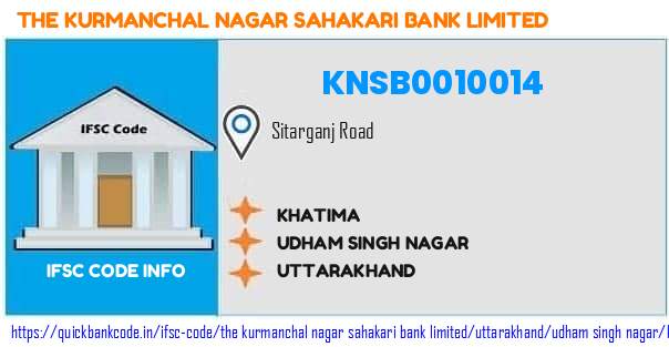 The Kurmanchal Nagar Sahakari Bank Khatima KNSB0010014 IFSC Code