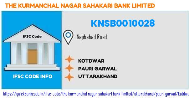 The Kurmanchal Nagar Sahakari Bank Kotdwar KNSB0010028 IFSC Code