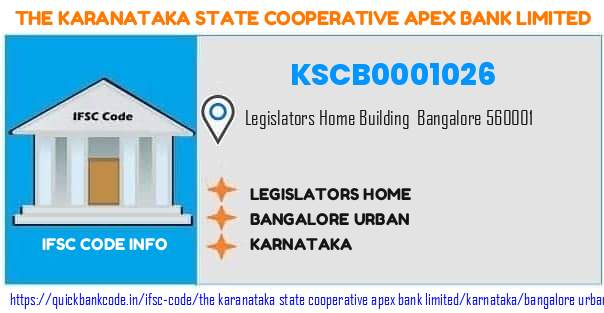 The Karanataka State Cooperative Apex Bank Legislators Home KSCB0001026 IFSC Code