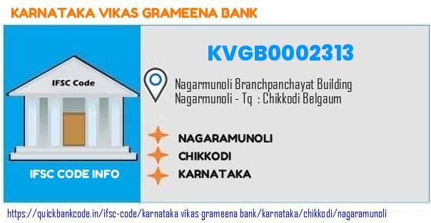 KVGB0002313 Karnataka Vikas Grameena Bank. NAGARAMUNOLI
