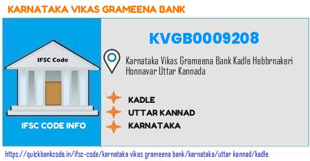 Karnataka Vikas Grameena Bank Kadle KVGB0009208 IFSC Code