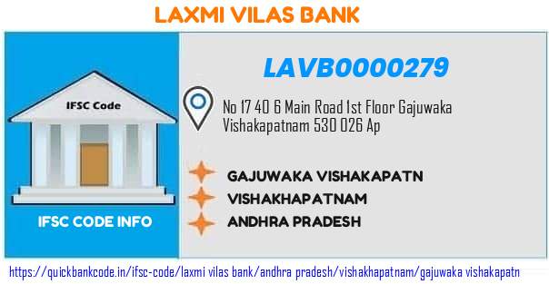 Laxmi Vilas Bank Gajuwaka Vishakapatn LAVB0000279 IFSC Code