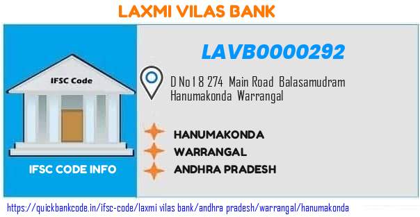 Laxmi Vilas Bank Hanumakonda LAVB0000292 IFSC Code