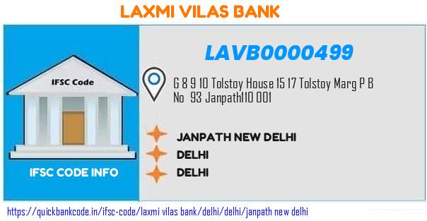 Laxmi Vilas Bank Janpath New Delhi LAVB0000499 IFSC Code