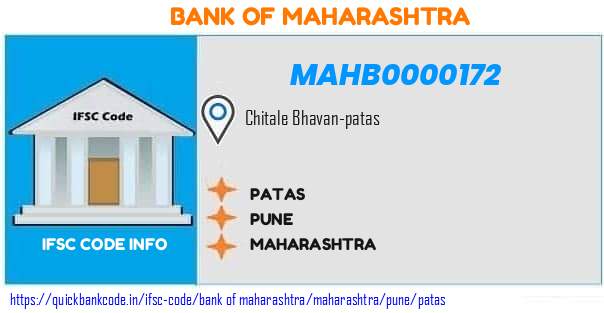 Bank of Maharashtra Patas MAHB0000172 IFSC Code