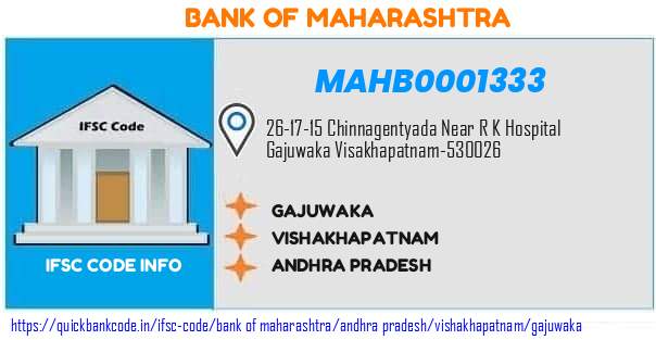 Bank of Maharashtra Gajuwaka MAHB0001333 IFSC Code