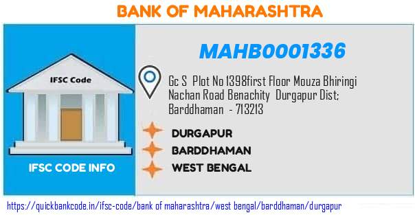MAHB0001336 Bank of Maharashtra. DURGAPUR