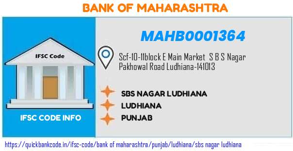 Bank of Maharashtra Sbs Nagar Ludhiana MAHB0001364 IFSC Code