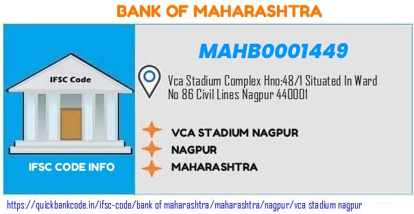 Bank of Maharashtra Vca Stadium Nagpur MAHB0001449 IFSC Code