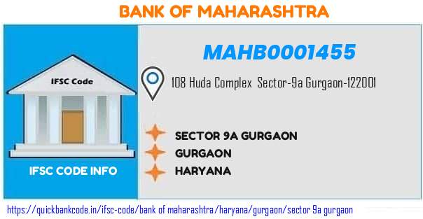 Bank of Maharashtra Sector 9a Gurgaon MAHB0001455 IFSC Code