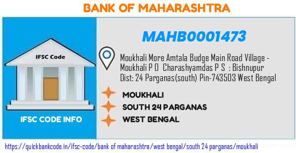 MAHB0001473 Bank of Maharashtra. MOUKHALI