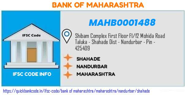 Bank of Maharashtra Shahade MAHB0001488 IFSC Code