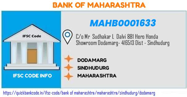Bank of Maharashtra Dodamarg MAHB0001633 IFSC Code