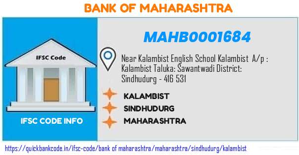 Bank of Maharashtra Kalambist MAHB0001684 IFSC Code