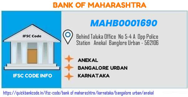 Bank of Maharashtra Anekal MAHB0001690 IFSC Code