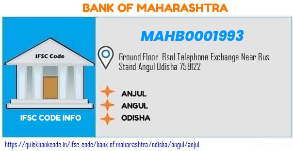 Bank of Maharashtra Anjul MAHB0001993 IFSC Code