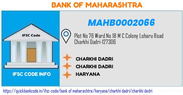 Bank of Maharashtra Charkhi Dadri MAHB0002066 IFSC Code